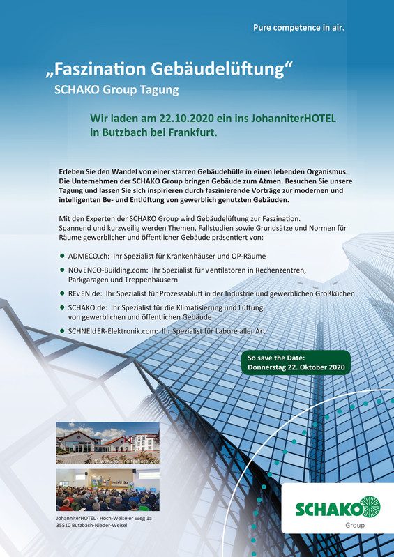 Tagung zur Klimatisierung und Lüftung von Gebäuden | ADMECO