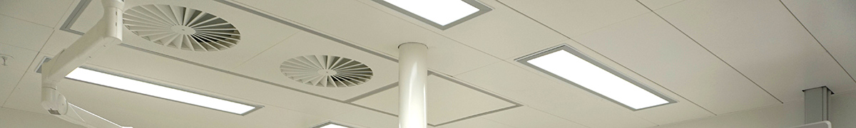 ULG Recirculation air unit with turbulent mixed flow ventilation | ADMECO